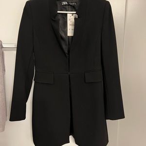 Long Blazer with shoulder pads- NEW with tags!